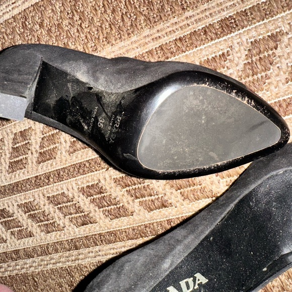 Blue and brown PRADA pumps - Picture 4 of 6